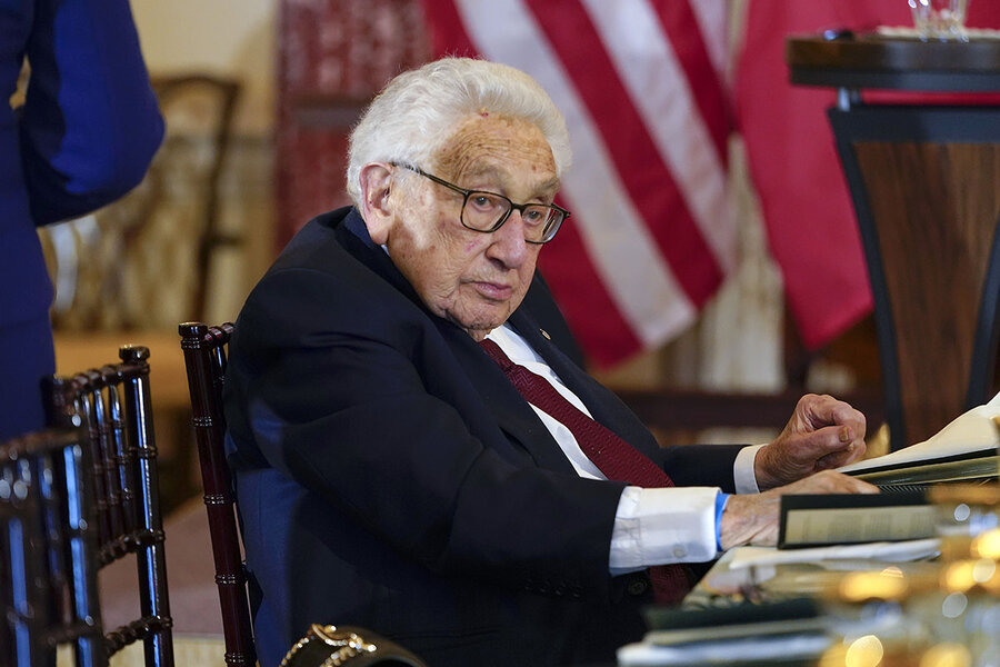 Kissinger still pondering US role in world order it cannot design